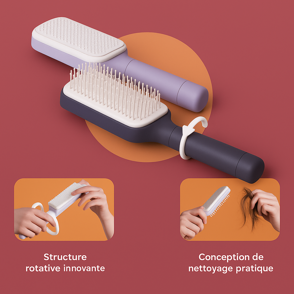 Self-Cleaning Hair Brush